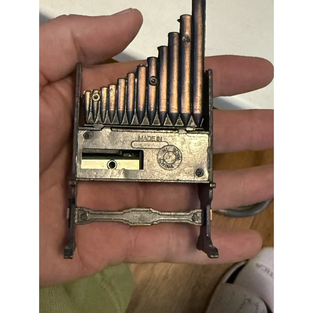 Vintage Antique Finished Die-Cast Miniature Pencil Sharpener